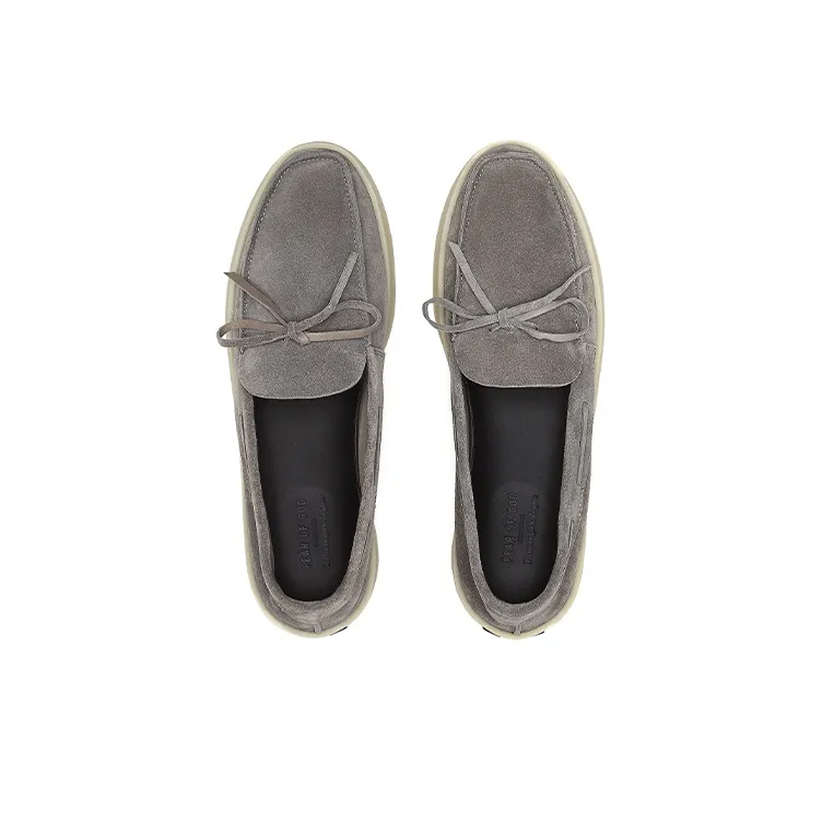 Fear Of God x Zegna Stylish Skateboarding Shoes Men's Light Gray-3
