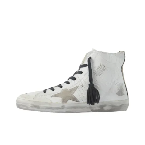 Golden Goose Francy Skateboard Shoes Women's High-Top White