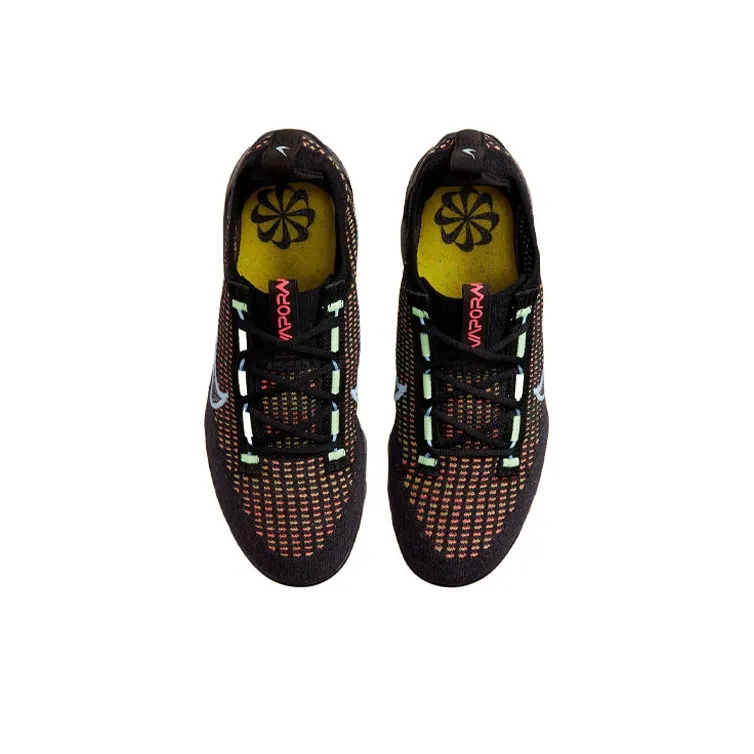 Nike VaporMax 2021 Running Shoes Men Low Top Black/Blue-3