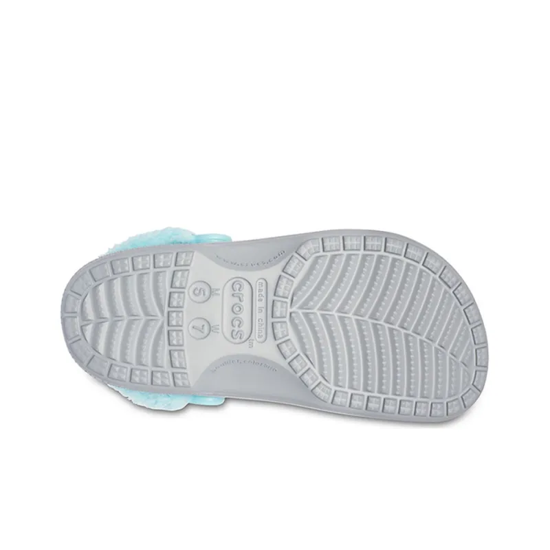 Crocs Classic Clog Stay Warm Fleece Lined Shoe Unisex Gray Blue-5