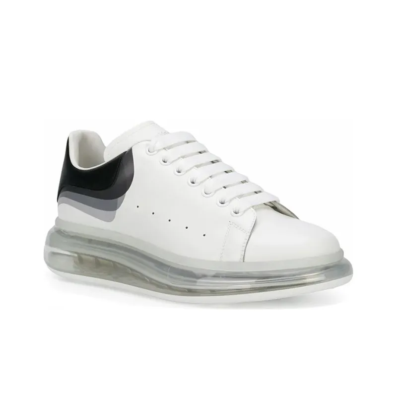 Alexander McQueen Oversized Clear Sole 3D Print White Black-2