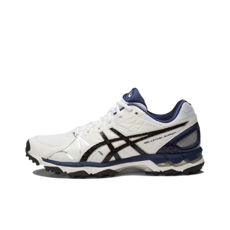 Asics Gel-Lethal Burner Anti-Slip Wear-Resistant Mid-Top Running Shoes Men's White Black-0