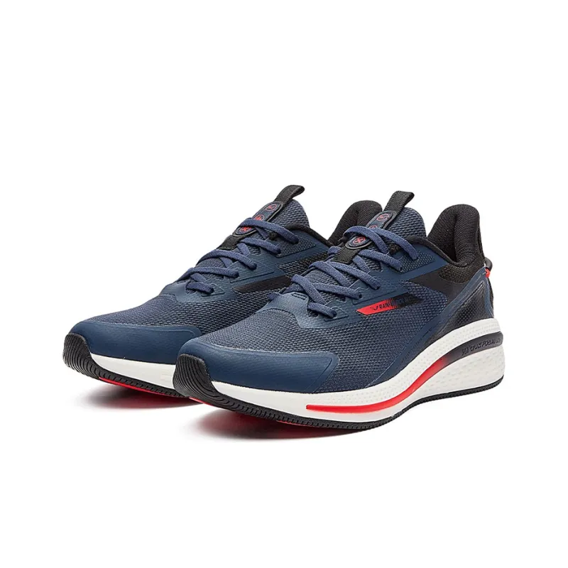 361° Cushioning Low Top Running Shoes Men's Oil Ink Blue-3