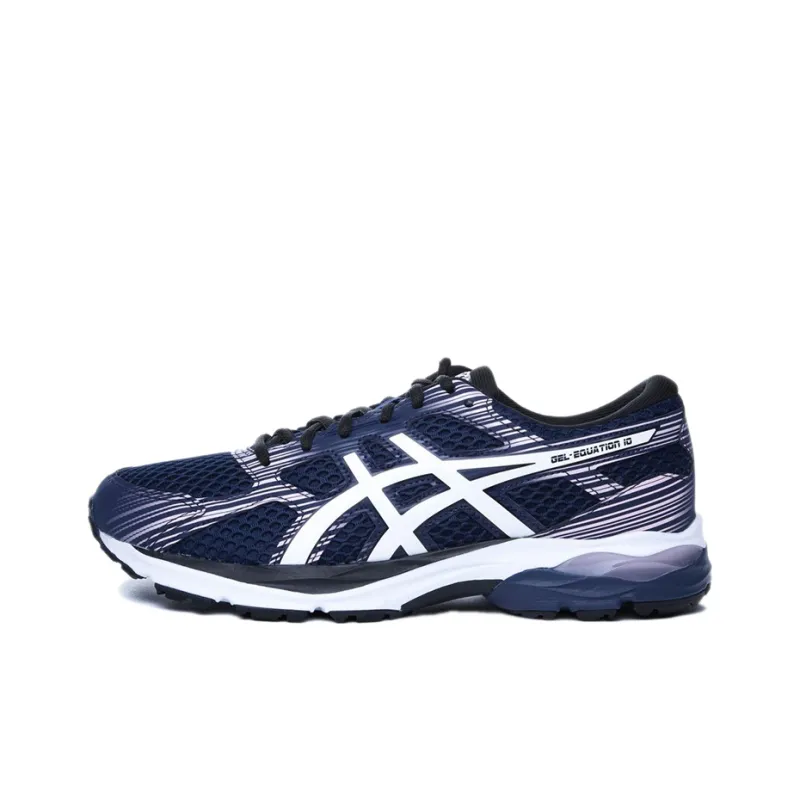 Asics Gel-Equation 10 Wear-Resistant Low-Top Running Shoes Women's Navy Blue-0