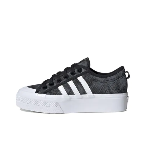 Adidas Originals Nizza Platform 'Black Grey White' Women's