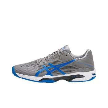 Asics Gel-Solution Speed 3 Oc Wear-Resistant Low-Top Running Shoes Men's Gray Blue