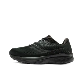 Saucony Guide 14 Cushioned Slip-Resistant Support Low-Top Running Shoes Women's Black