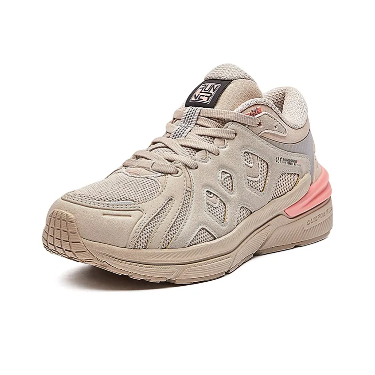 361° Casual Shoes Women's Low Top Light Bone-2