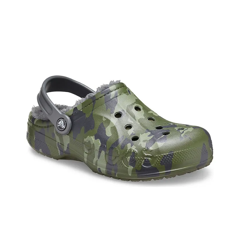 Crocs Baya Lined Clog Printing Fleece Lined Unisex Camouflage Slippers-3