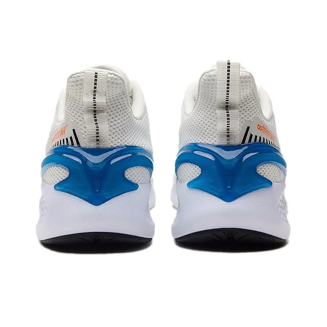 361° Flying Wing Slip Resistant Low Top Running Shoes Men's White Green-2