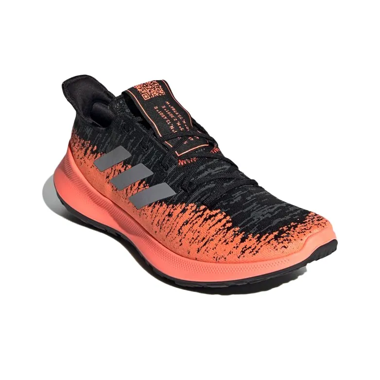 Adidas SenseBounce+ Wear-Resistant Low-Top Running Shoes Men's Orange Black-2