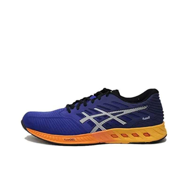 Asics Fuze Anti-Slip Wear-Resistant Low-Top Running Shoes Men's Indigo Silver-0