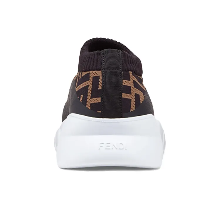 FENDI Ff Motif Slip On 'Brown'-4