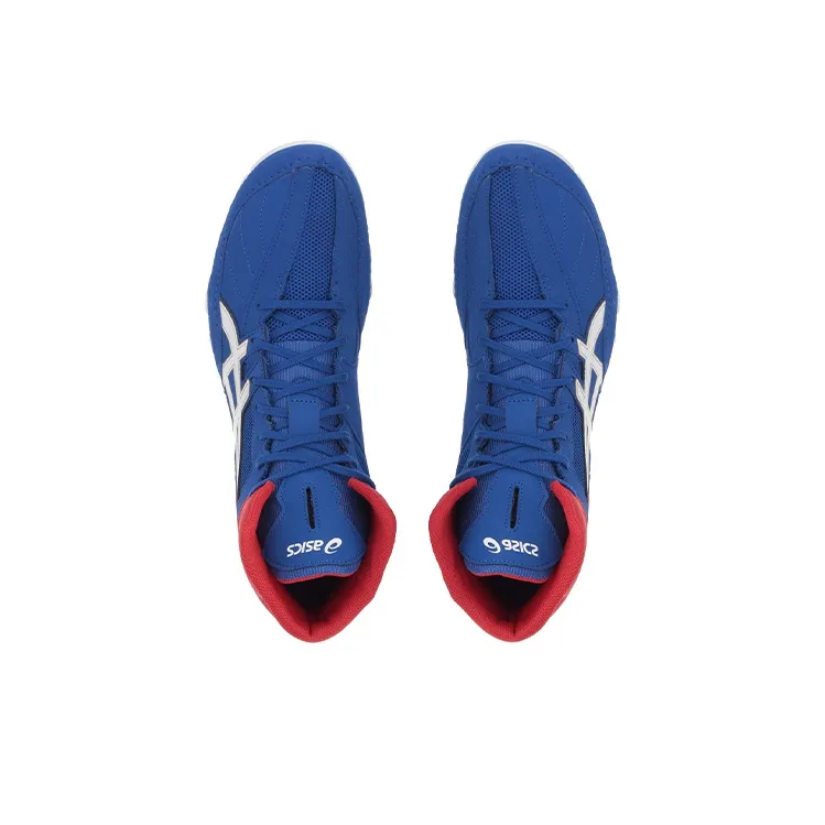 Asics Matcontrol High Top Running Shoes Unisex Blue Red-2