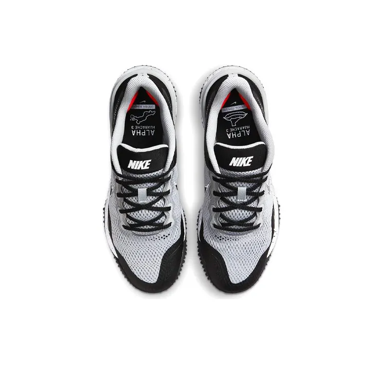 Nike Alpha Huarache Elite 3 Turf Light Smoke Grey Black-3
