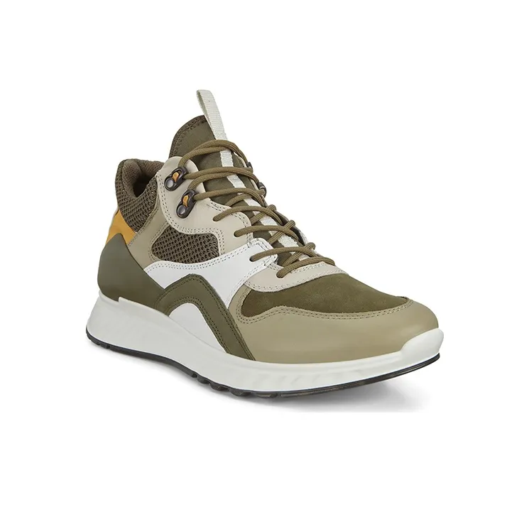 Ecco St.1 Casual Shoes Men Mid-Top Light Green-2