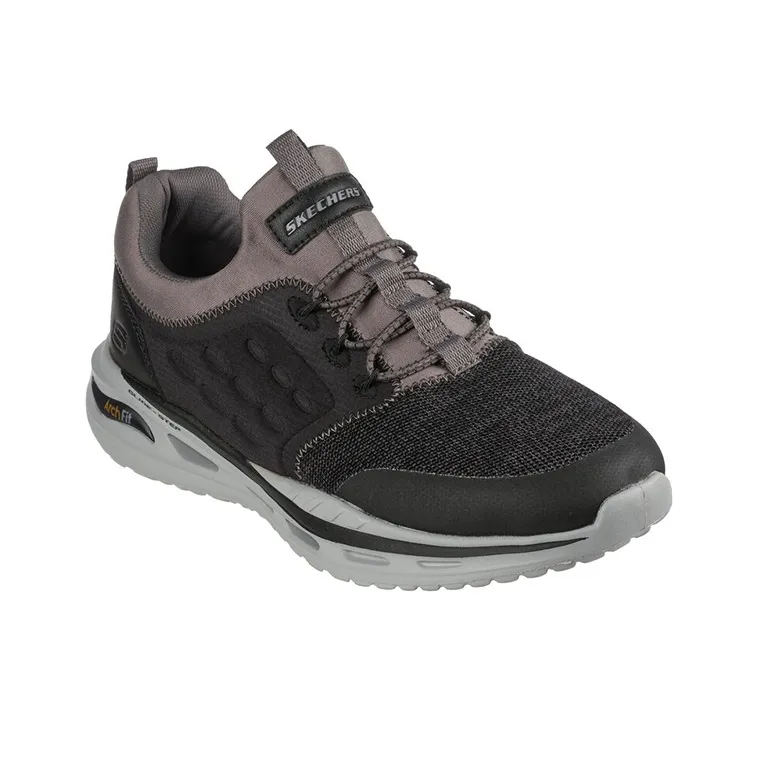 Skechers Relaxed Fit Casual Shoes Men Low Top Black/Gray-2