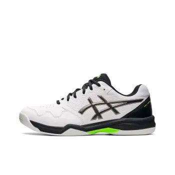 Asics Gel-Dedicate 7 Indoor Wear-Resistant Low-Top Running Shoes Men's White Black