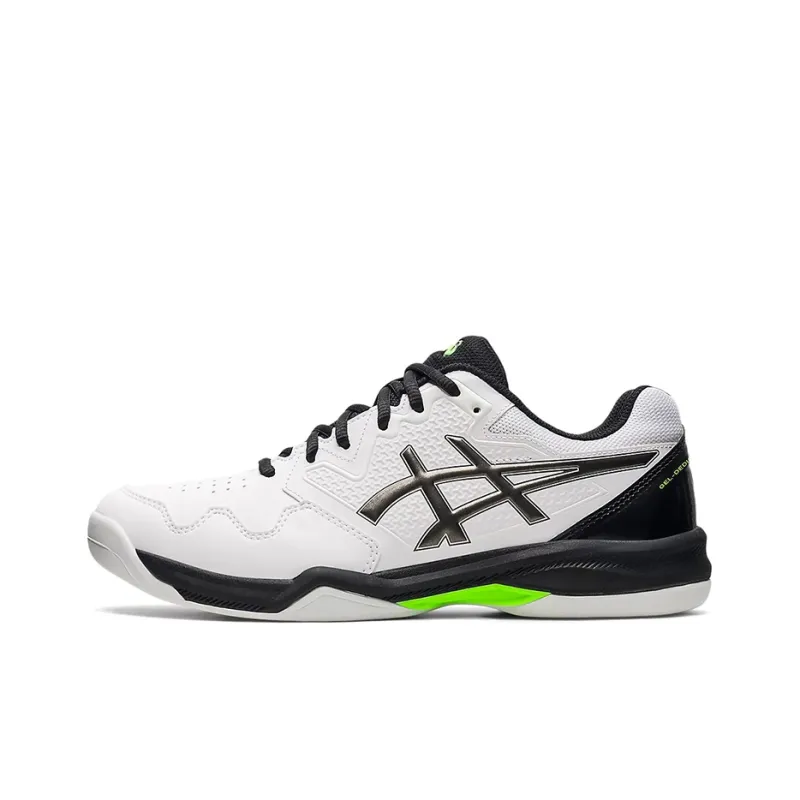 Asics Gel-Dedicate 7 Indoor Wear-Resistant Low-Top Running Shoes Men's White Black-0