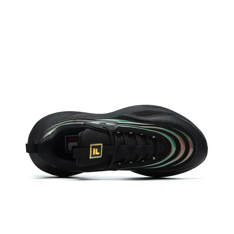 FILA FUSION Ray 2 Cushioned Wear Resistant Coverage Low Top Casual Shoes Women's Black-2