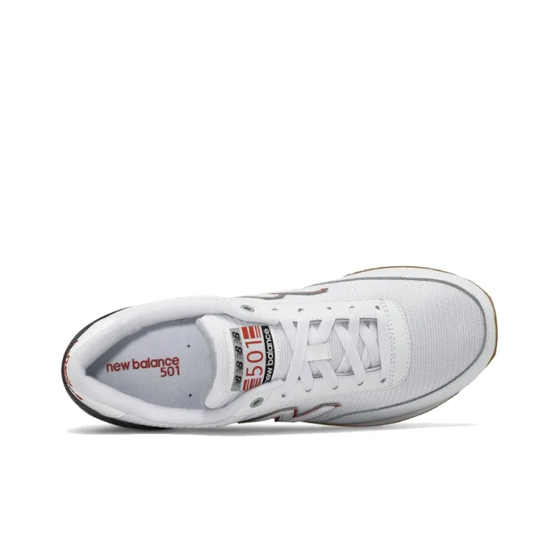New Balance 501 Ripple Sole 'White Red Black'-2
