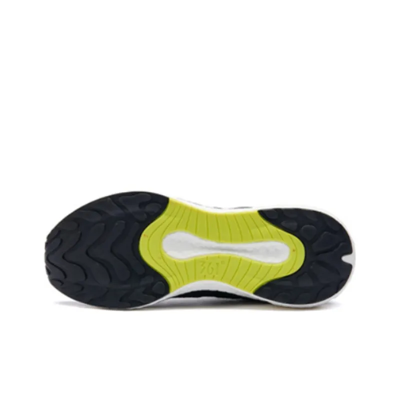 361° QU!KFOAM Cushioning Low-Top Running Shoes Men's Black White-3