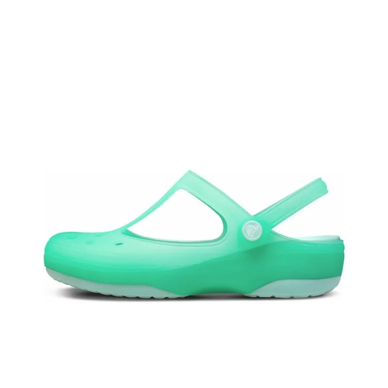 Crocs Karin Clog Beach Green Sandals Women's-0