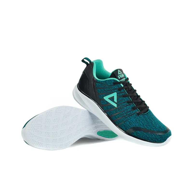 PEAK Breathable Low Top Running Shoes Men's Green-3