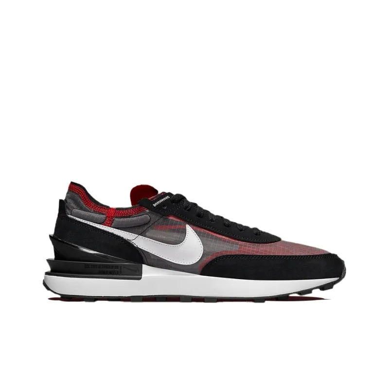 Nike Waffle One Se Black Sport Red-1