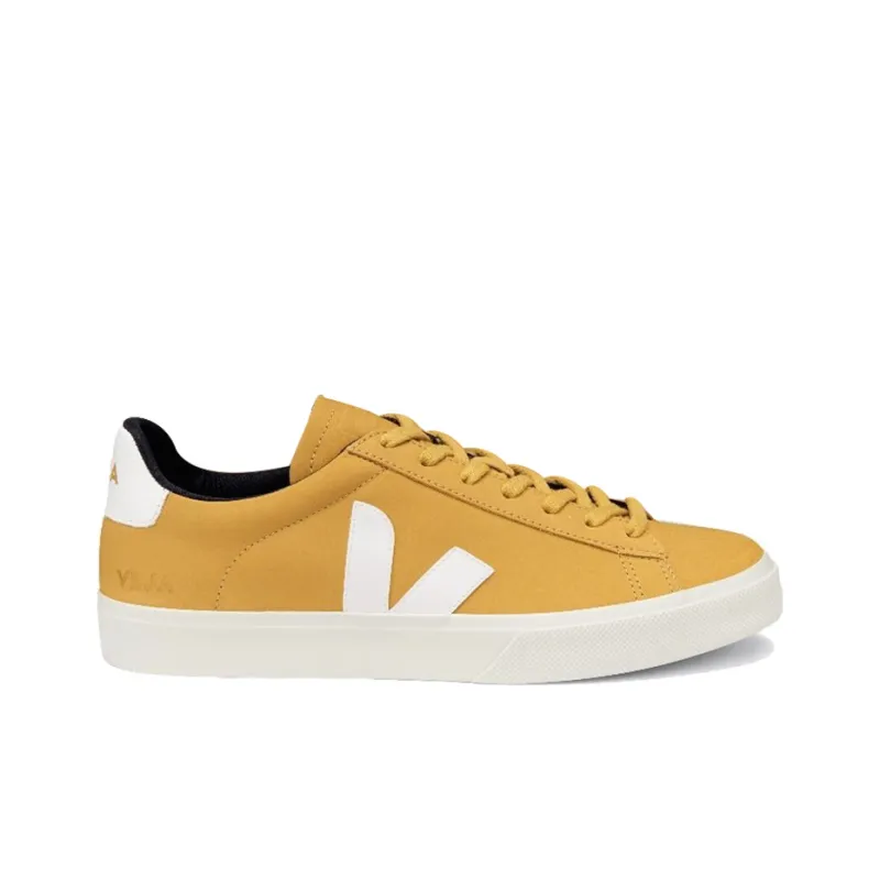 VEJA Campo Nubuck Lace Up 'Mustard Yellow White'-1