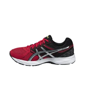 Asics Gel-Contend 3 Breathable Low-Top Running Shoes Men's Red Black