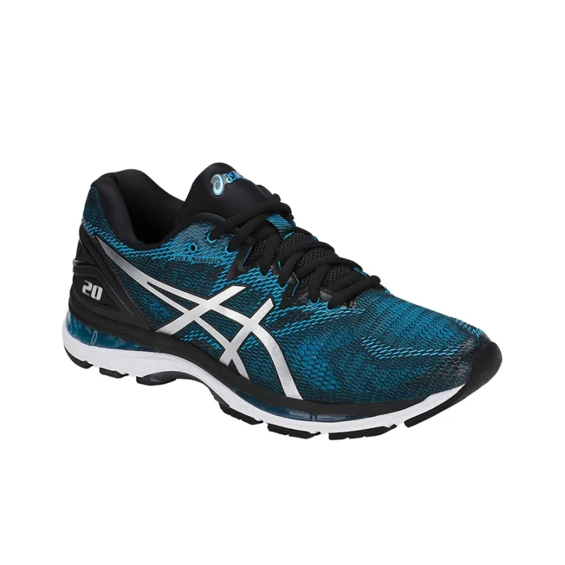 Asics GEL-Nimbus 20 Breathable And Wear-resistant Low-Top Running Shoes Men's Blue Black-3