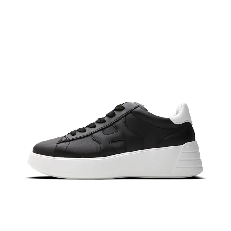 HOGAN Rebel Cushioning, Slip Resistant, And Abrasion Resistant Low Top Athletic Shoes Women's Black-0