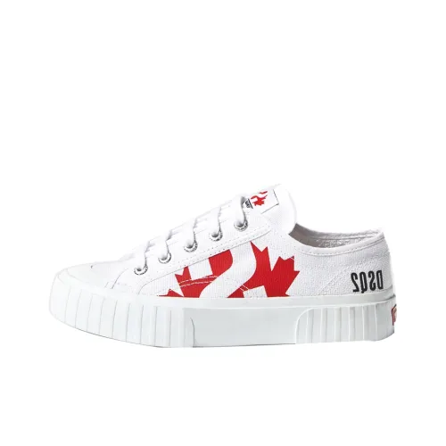 Superga X DSQUARED 2 Canvas Shoes Women's Low-Top White/Black