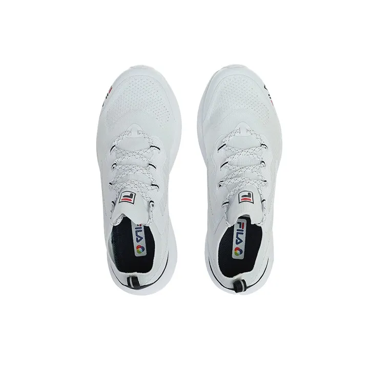 FILA RGB Fle Cushioning, Slip Resistant, And Abrasion Resistant Low Top Running Shoes Unisex White Red Black-3