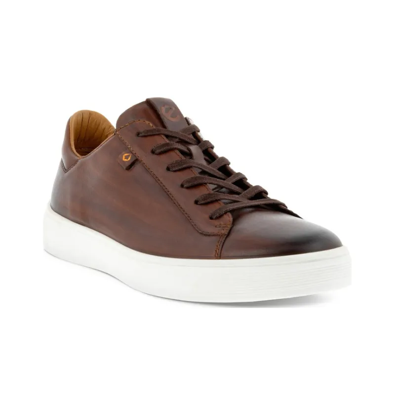 Ecco Street Tray Plus Stylish Skateboarding Shoes Men's Brown-2