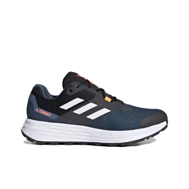 Adidas Terrex Two Flow Low-Top Running Shoes Men's Blue Gray-1