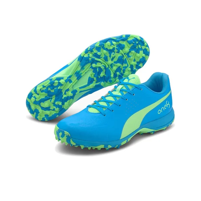 PUMA One8 Virat Kohli Cushioned Slip-Resistant Balance Lightweight Low-Top Running Shoes Men's Turquoise-4