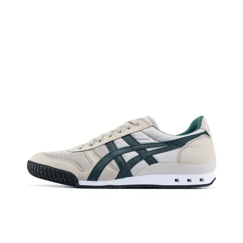 Onitsuka Tiger Ultimate 81 Wear-Resistant Low-Top Running Shoes Unisex Gray Green