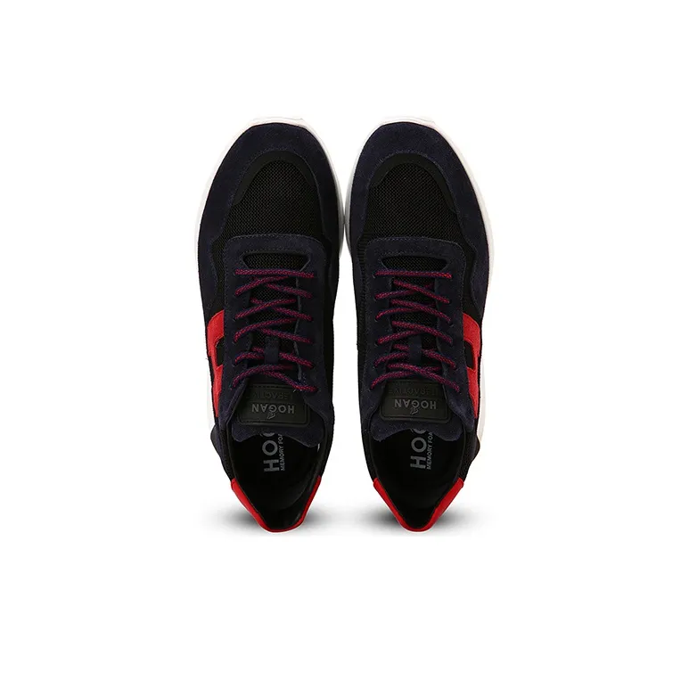 HOGAN Interactive³ Casual Shoes Men Low-Top Black/Red-3