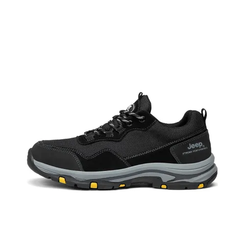 Jeep Casual Shoes Men Low-Top Black