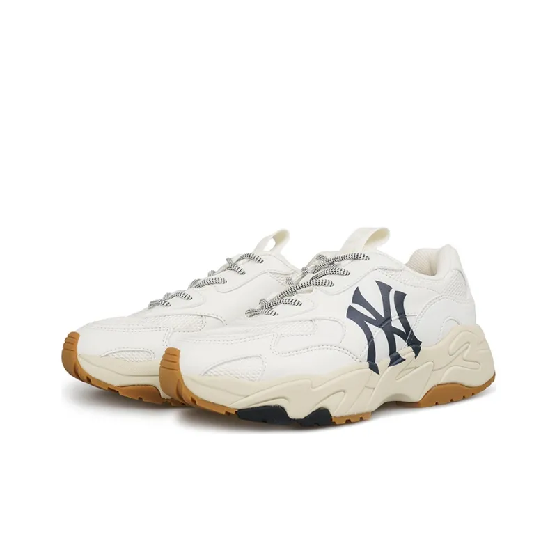MLB Big Ball Chunky Cushioning Anti Slip And Wear Resistant Low Top Chunky Sneakers Unisex Ecru-2