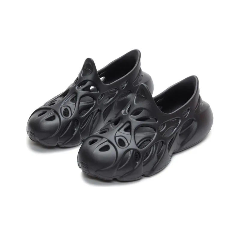 LiNing BADFIVE Fast Recovery Slide Beach Sandals Men's Black-2