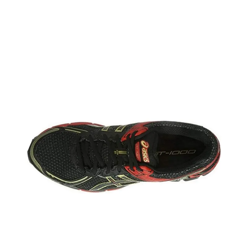 Asics Anti-Slip And Wear-Resistant Breathable Low-Top D Men's Black Red-3