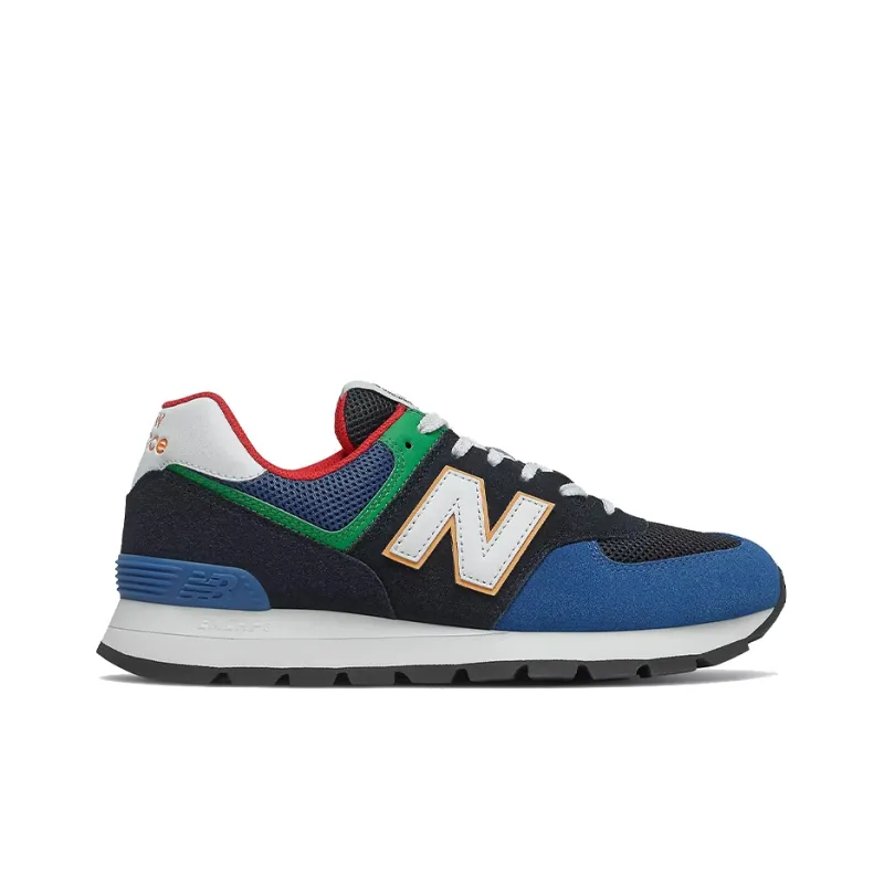 New Balance 574 Rugged Black Captain Blue-1