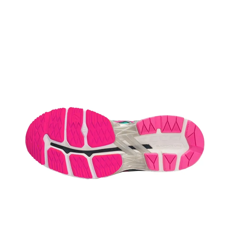 Asics GT-2000 4 Wear-Resistant Low-Top Running Shoes Women's Blue Pink 2A/2E Width-4