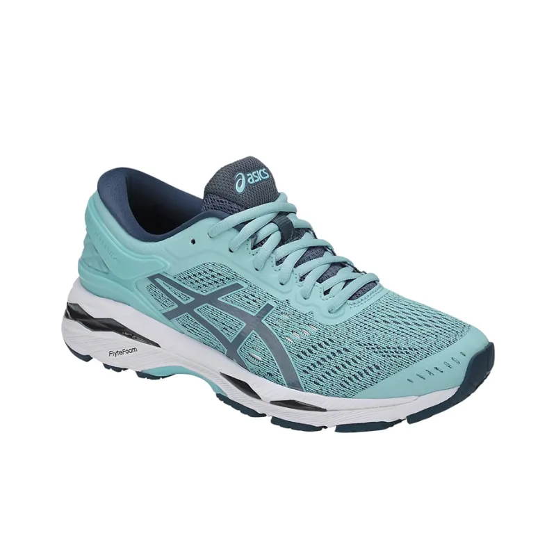 Asics Gel-Kayano 24 Wear-Resistant Slip-Resistant Low-Top Athletic Shoes Women's Teal-3
