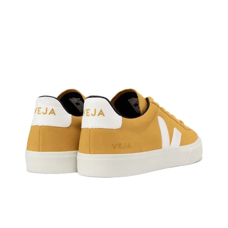 VEJA Campo Nubuck Lace Up 'Mustard Yellow White'-4