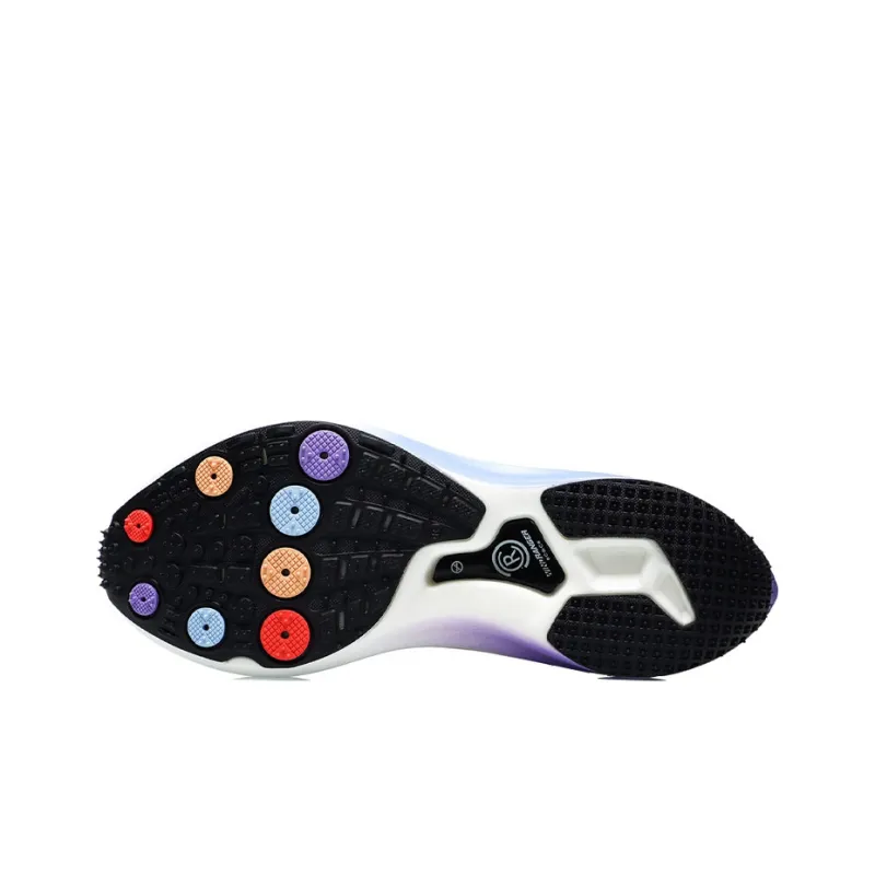 LiNing Ranger Cushioned Slip Resistant Abrasion Resistant Low Top Running Shoes Men's Black Purple-4