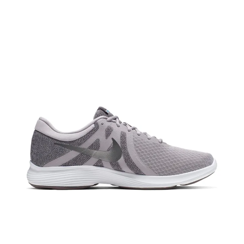 Nike Revolution 4 Breathable Shock Absorption Non Slip Low Tops Gray-1